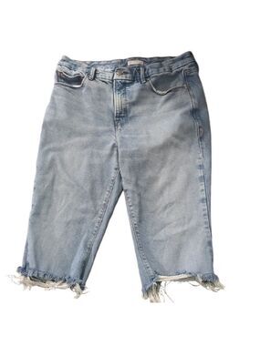 Good American Good Legs Crop Mini Boot Jeans Size 12/31